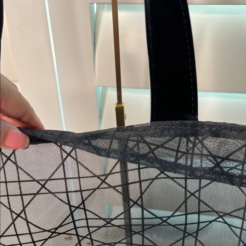 Dior Limited Edition Beauty Black Mesh Tote Bag NWOT - Picture 8 of 17